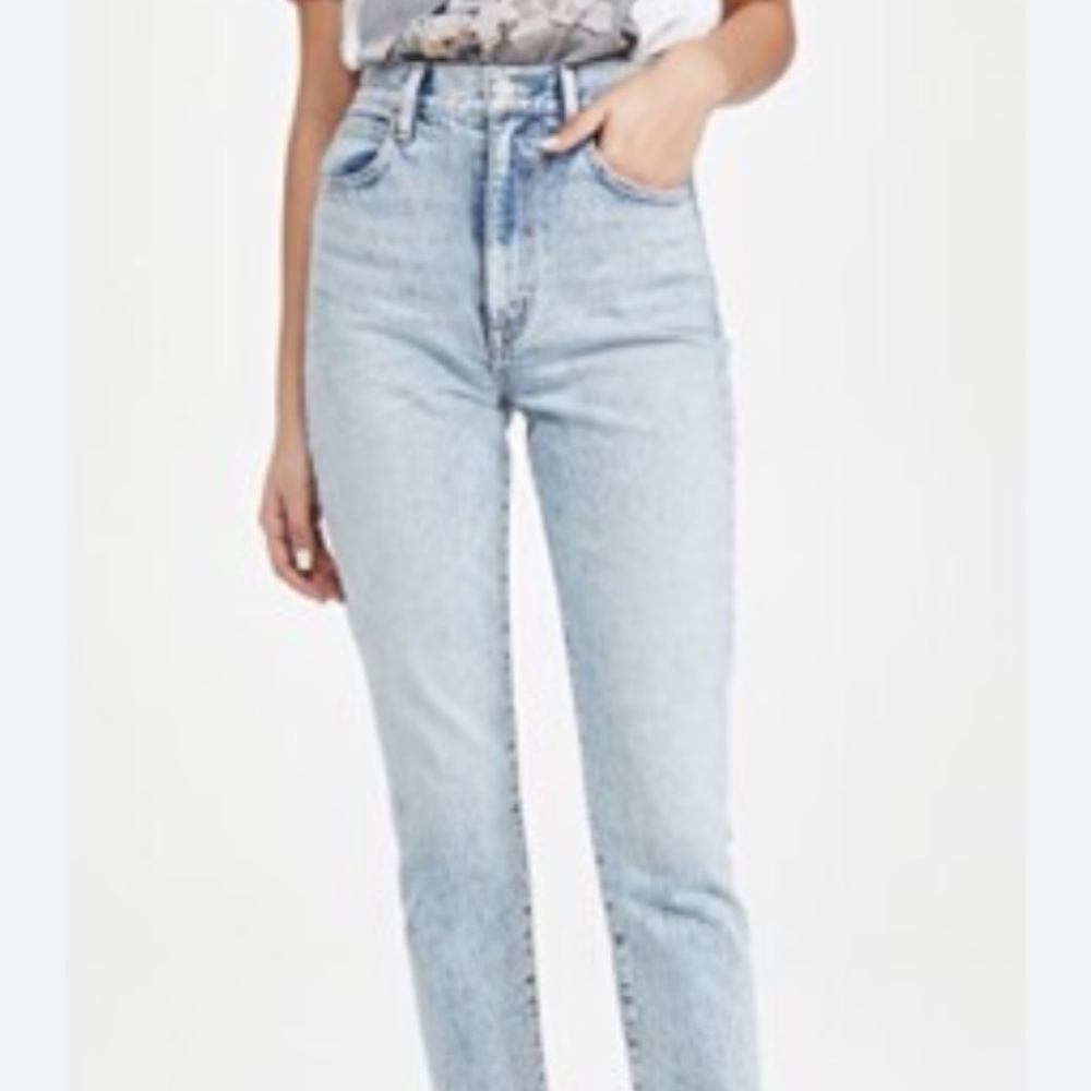 SLVRLAKE Beatnik High Rise Slim Ankle Jeans Crosby Blue NWOT